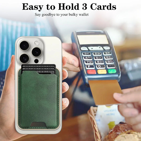 Ultra Thin Magnetic Cards Bag Holder For iphone 16 15 14 13 12 11 Samsung Oppo Xiaomi Oneplus Google Phone for All Smartphones