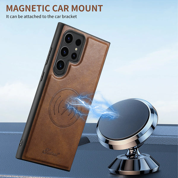SUTENI Wallet Phone Case Card Holder Leather Magnetic Pocket Cover For Samsung Galaxy S24Ultra S23 S22Plus