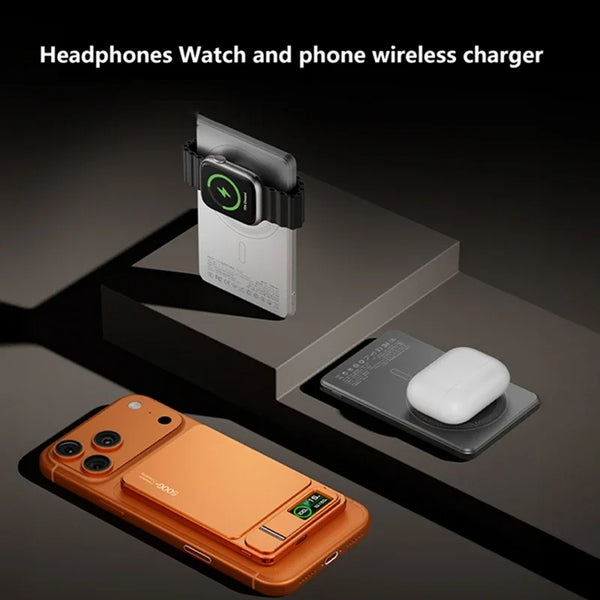 OnePlus 10000mAh Wireless Magnetic Power Bank Portable Slim External Battery 20W Fast Charging For iPhone 12-17 iWatch Airpod