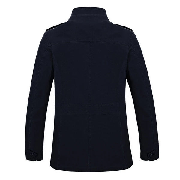 High Quality Men's Casual Jacket 6XL Male Windbreaker Oversized Cotton Classic Jackets Men Clothing Trench Coat A4F5806