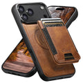 SUTENI Faux Leather Phone Case Wireless Charging Magnet Card Holder Stand For iPhone 17 Pro Max 16 Plus 15 14 13 1215 14 13 12