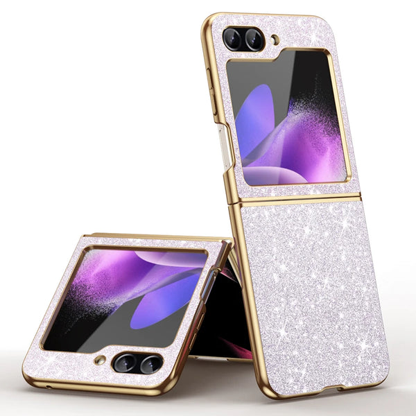 sparkling Stylish phone case Samsung Galaxy Z Flip 5 4 5G protective cover Cell phone case for women