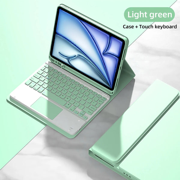 Keyboard Case For iPad Air 11 M2 2024/M3 2025/M4 2026,Folio Cover With Pencil Holder For iPad Air 4 5 10.9'' Air 6th 7th 8th Gen