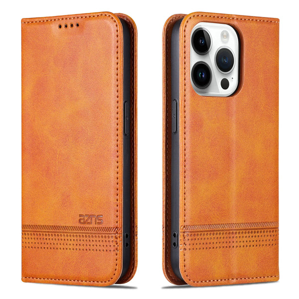 Leather Flip Case for iphone 17 Promax 17 Air 16 Plus 15 Pro max 14 13 12  Kickstand Cards Cash Slots Holder Wallet Phone Case