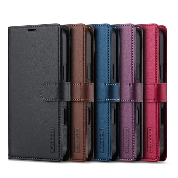 Magnetic Flip Leather Phone Case for Samsung Galaxy A17 5G A37 A57 A56 A36 A16 A55 A35 A15 A54 A14 S26 S25 FE Wallet Cards Cover