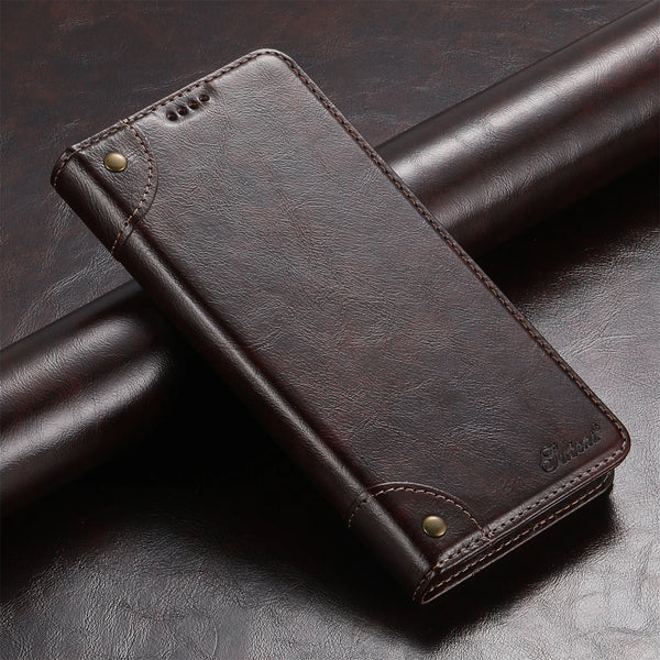 SUTENI Leather Wallet Magnetic Card Holder Flip Cover Phone Case For iPhone 16 Pro Max 15 Plus 14 13 12 11 XS XR X  8 7 Plus
