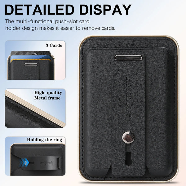 Magnetic Card Bag Cards Holder for iPhone 17 16 15 14 13 Pro Max Samsaung S26 S25 S24 Ultra Google Pixel Xiaomi Huawei Phone