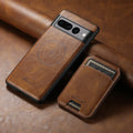SUTENI Wireless Charging Faux Leather Magnet Card Holder Stand Picture frame Phone Case For Google Pixel 9 XL 8 Pro 7A 6
