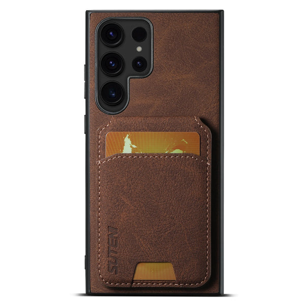 SUTENI Leather Wallet Card Holder Phone Cases For Samsung Galaxy S26 Ultra S25 Plus S24 S23 S22 Note20