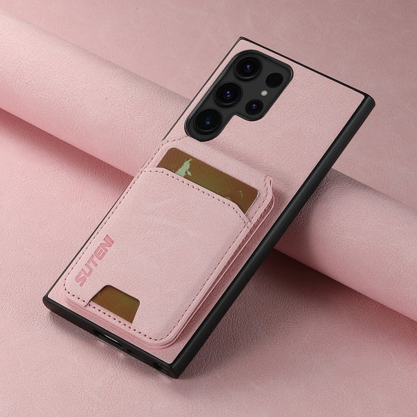 SUTENI Leather Wallet Card Holder Phone Cases For Samsung Galaxy S26 Ultra S25 Plus S24 S23 S22 Note20