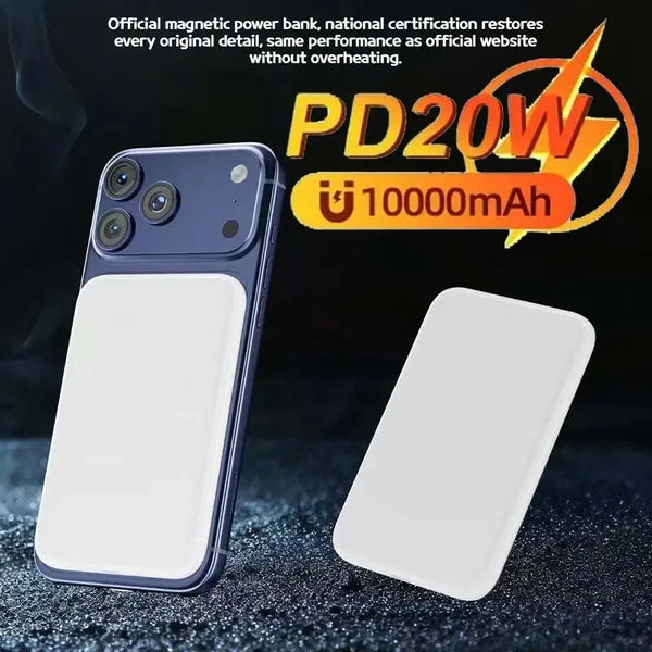 20000mAh Magnetic Power Bank PD 22.5W Wireless Fast Charger For Magsafe Portable Auxiliary Battery For iPhone Air 17