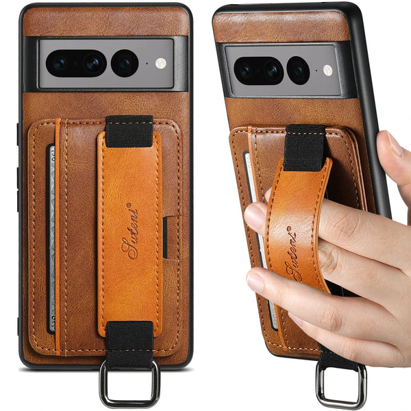SUTENI Faux Leather Wallet Phone Case For Google Pixel 6 6a 7 7a 8A Pro Card Slot Holder Cover