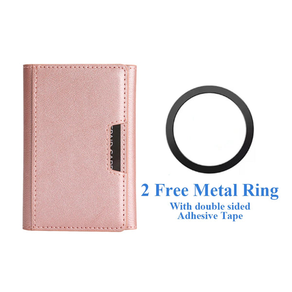 Magnetic Cards Slots Bag For Samsung iphone 16 15 14 13 12 11 Xiaomi Google Phone Kickstand Cards Holder for All Smartphones