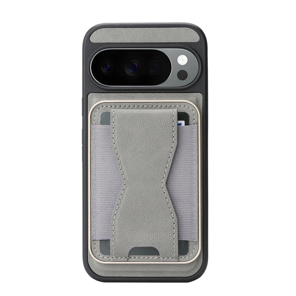 2 in 1 Leather Case For Google Pixel 9 9A 9Pro 10 Pro 10Pro XL Wireless Charging Cards Slots Holder Kickstand Phone Cover