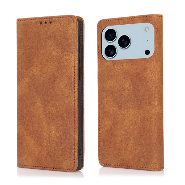 Leather Flip Case For iphone 17 Promax Air 16 Pro Max 15 Plus 14 13 12 Wallet Kickstand Cash Cards Slots Holder Phone Cover