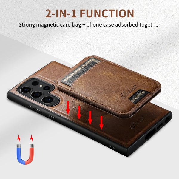SUTENI Wallet Phone Case Card Holder Leather Magnetic Pocket Cover For Samsung Galaxy S24Ultra S23 S22Plus