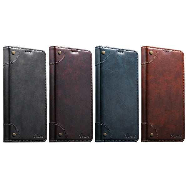SUTENI Phone Case Faux Leather Card Holder Stand Wallet Magnet Flip Cover For Galaxy S26 Ultra S25 Plus S24 S23+