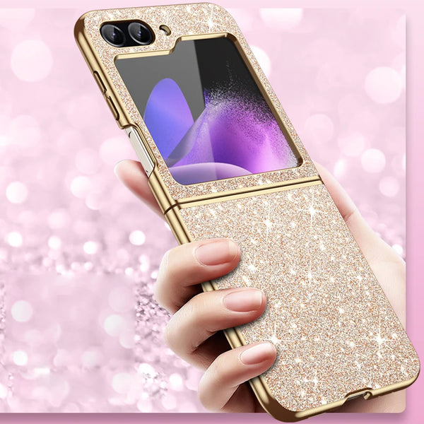 sparkling Stylish phone case Samsung Galaxy Z Flip 5 4 5G protective cover Cell phone case for women