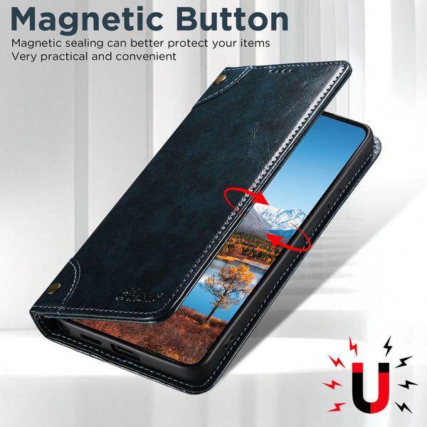 SUTENI Phone Case Faux Leather Card Holder Stand Wallet Magnet Flip Cover For Galaxy S26 Ultra S25 Plus S24 S23+