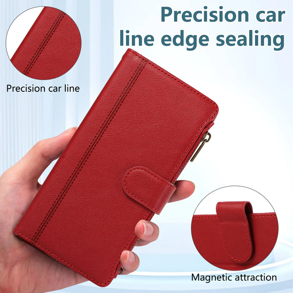 Crossbody Leather Case for iphone 17 Promax Air 16 Pro Max 15 Plus 14 13 12 iphone17 Iphone16 Card Slots Wallet Phone Cover