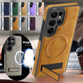 Phone Case for Samsung Galaxy S26 S25 Ultra Edge S24 Plus Fe S23 S22 S25U Wireless Charging Card Slots Card Holder Phone Cover
