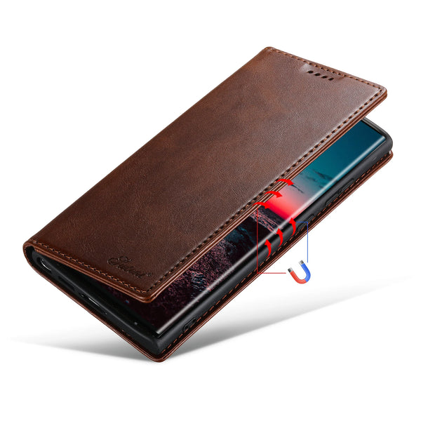 SUTENI Faux Leather Card Holder Stand Wallet Magnet Flip Cover Phone Case For Samsung Galaxy S26 Ultra S25 Plus S24 S23 S22 Note