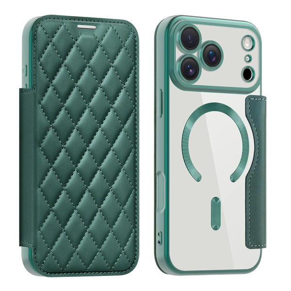 Magsafe Leather Case for IPhone 17 Air 16 Promax 15 Plus 14 Pro max 13 PM 12 iphone17 Card Holder Magsafe Flip Phone Cover