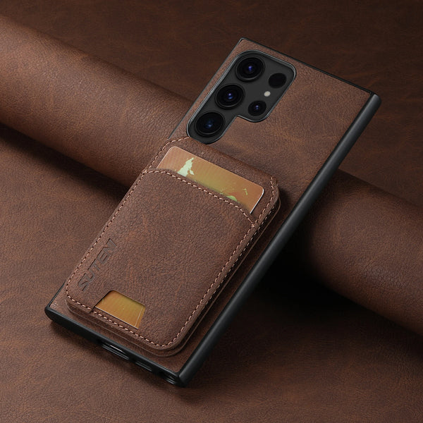 SUTENI Leather Wallet Card Holder Phone Cases For Samsung Galaxy S26 Ultra S25 Plus S24 S23 S22 Note20