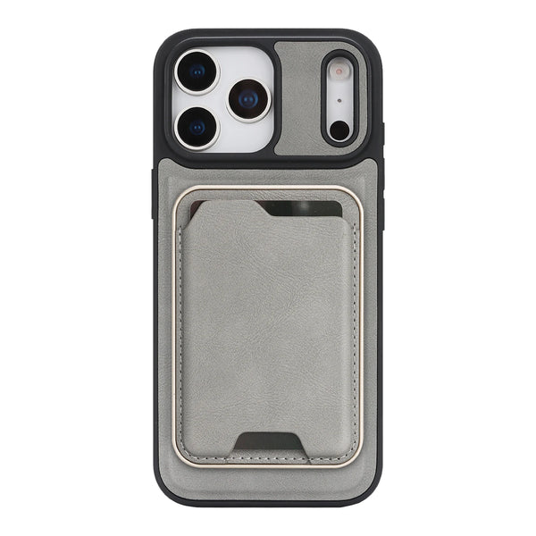MagSafe Leather Case for IPhone 17 Air 16 Promax 15 Pro Max 14 Plus 13 PM 12 Magnetic Cards Holder Slots 2 IN 1 Phone Case
