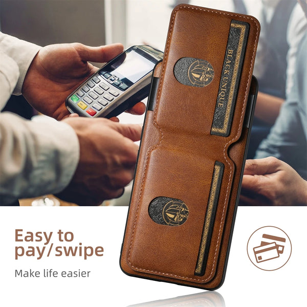 Leather Case For Google Pixel 10 10Pro 9 9Pro 8 8A 8Pro 7 7A Pro XL Shockproof Cards Slots Card Holder Kickstand Phone Cover