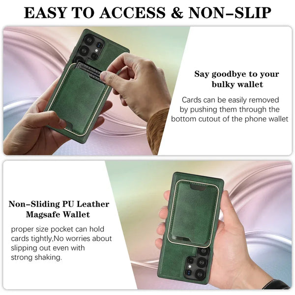2 IN 1 Magnetic Leather Case for Samsung Galaxy A16 A15 A14 A56 A55 A54 A53 A52 A36 A35 A34 4G 5G Cards Slot Bag Phone Cover