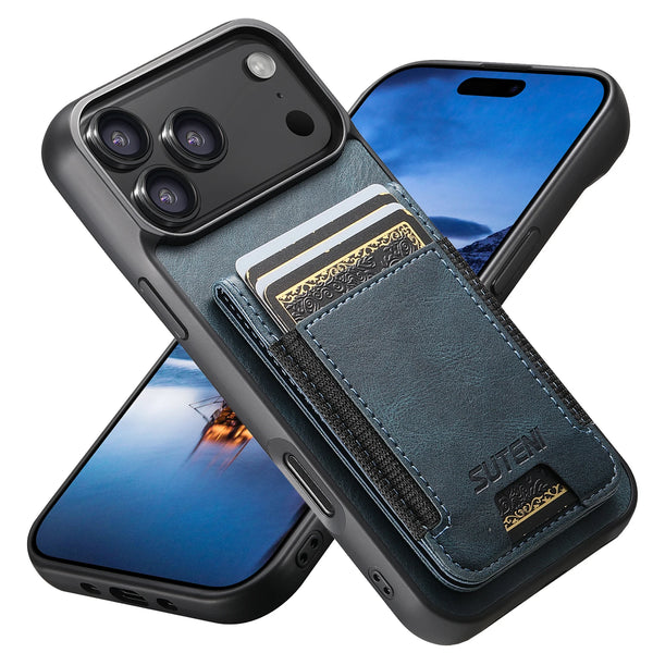 SUTENI Leather Luxury Wallet Kickstand Card Holder Protective Cover For iPhone 17 16 15 14 13 12 11 Pro Plus X Xs XR Max Case