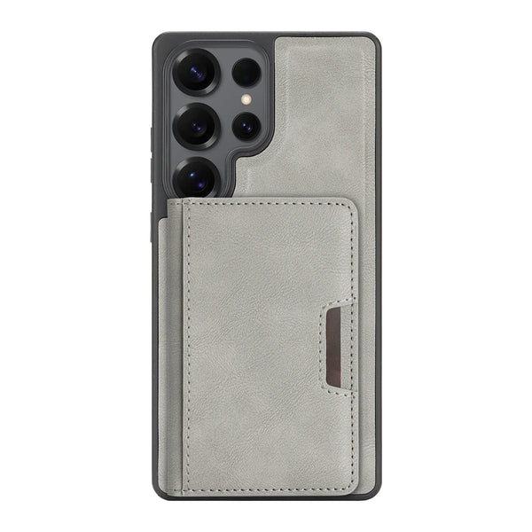2 In 1 Leather Phone Case for Samsung Galaxy S25 Ultra S24 Plus S23  S25U S24U S23U Magnetic 5 Cards Holder Slots Phone Cover