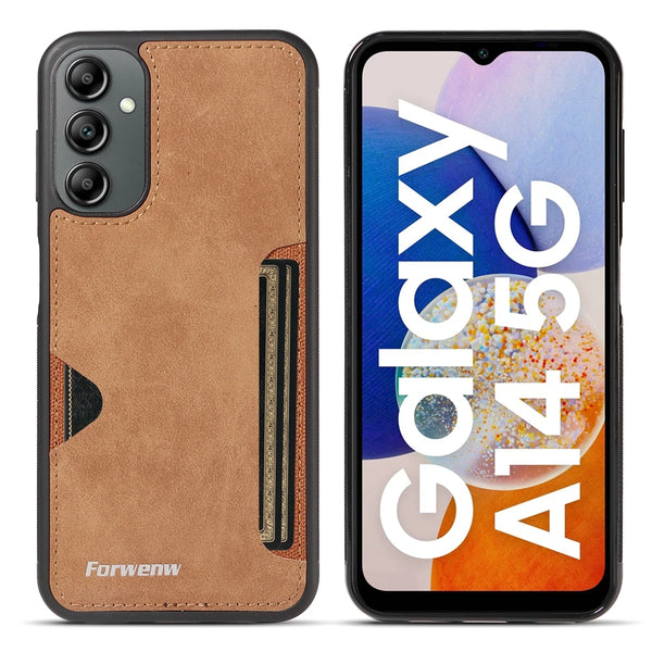 Leather Case for Samsung Galaxy A14 A15 A16 A17 A23 A24 A25 A35 A36 A53 A54 A55 A56 A71 A72 A73 4G 5G Card Slots Phone Cover