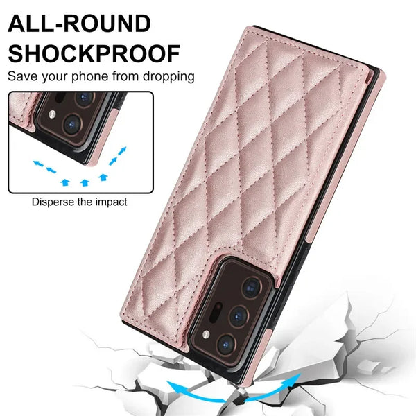 Magnetic Flip Leather Case for Samsung Galaxy S26 Ultra S25 FE S24 Plus S23 S22 S21 A16 A36 A56 Double Button Wallet Cards Cover