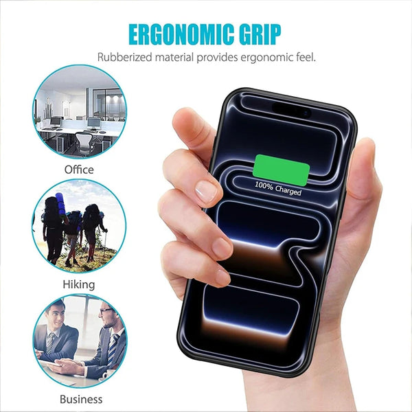 10000mAh Magnetic Battery Case for iPhone 17 Air 17 Pro Max Portable Charger Case Wireless Charging Power Bank Charger Cover