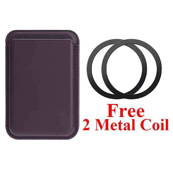 Magnetic Cards Holder Bag For iphone 17 16 15 14 13 12 Samsung Google Xiaomi Oppo Vivo Oneplus All Smart phone Cards Slots