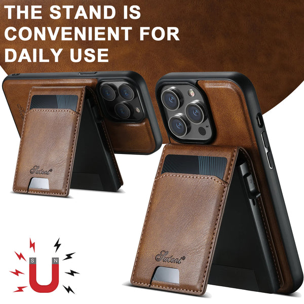 SUTENI Wallet For Men Phone Case Card Holder Leather Magnetic Pocket Cover Wireless Charging For iPhone 12 13 14 16ProMax 15Plus