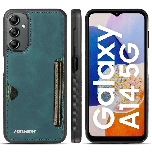 Leather Case for Samsung Galaxy A14 A15 A16 A17 A23 A24 A25 A35 A36 A53 A54 A55 A56 A71 A72 A73 4G 5G Card Slots Phone Cover