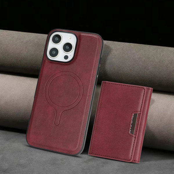 2 in 1 Detachable Magsafe Case for IPhone 17 Air 16 Promax15 Plus 14 Pro 13 Pro Max 12 Magnetic 7 Card Slots Holder Phone Cover