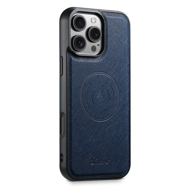 SUTENI Wireless Charging Phone Case Luxury PU Leather Magnet For iPhone 17 Pro Max 16 Plus 15 14 13 12