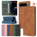 Leather Flip Case For Google Pixel 8 8A 8Pro 9 9A 9Pro 10 Pro 10pro 10A XL Kickstand Cards Slots Holder Wallet Phone Cover