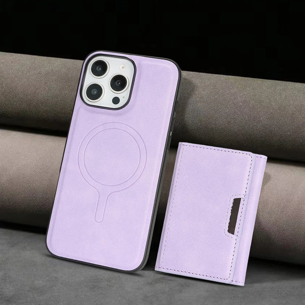 2 in 1 Detachable Magsafe Case for IPhone 17 Air 16 Promax15 Plus 14 Pro 13 Pro Max 12 Magnetic 7 Card Slots Holder Phone Cover