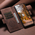 Wireless Charging Faux Leather Card Holder Stand Wallet Magnetic Button Flip Cover Phone Case For Samsung Galaxy S26 Ultra S25