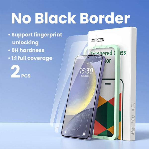 UGREEN  2PCS Screen Protector for Samsung Galaxy S25 Ultra Glass Film for Samsung S24 S25 Ultra S24Ultra Protective Films HD