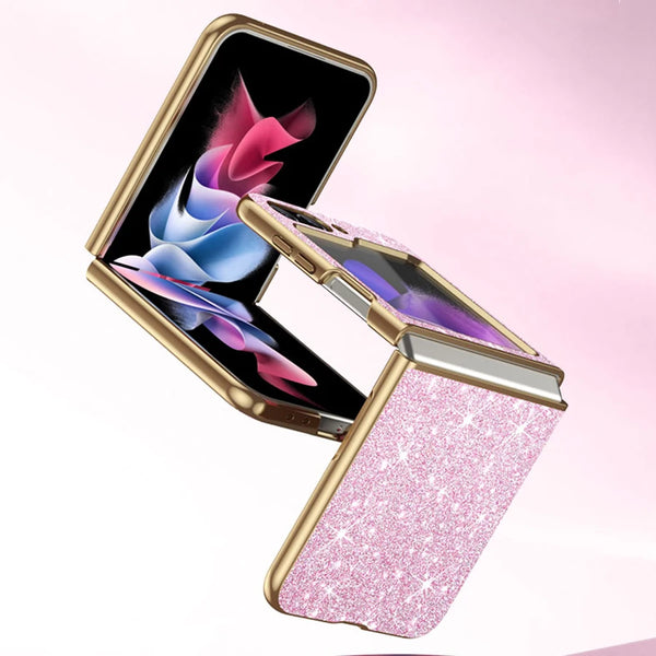 sparkling Stylish phone case Samsung Galaxy Z Flip 5 4 5G protective cover Cell phone case for women