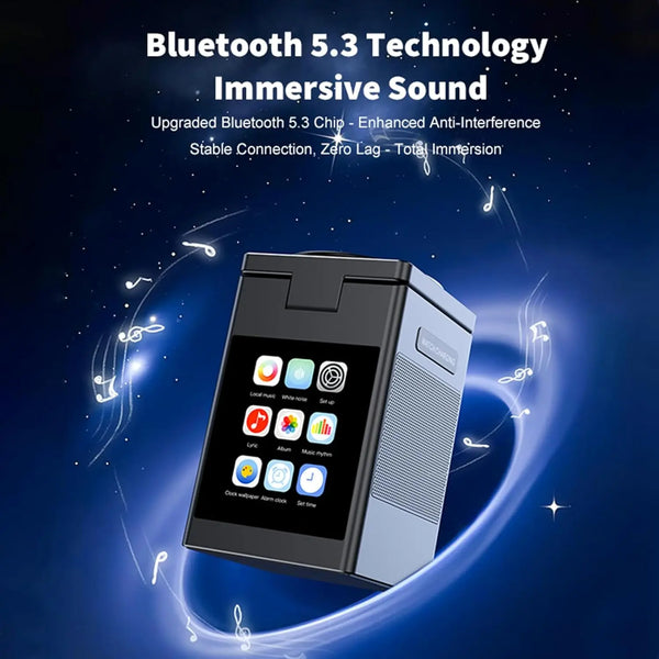 LED Screen Magnetic Wireless Charger Stand Bluetooth Speaker Alarm Clock For iPhone 17 16 15 14 Pro Max Apple Watch Airpods Pro