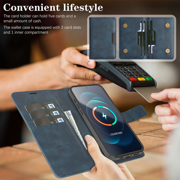 3-in-1 50% off Leather Wallet magnetic Flip back Case For iPhone 17 Promax Air 16 Pro Max 15 Plus 14 13 12 For Samsung Galaxy S25 S26 Ultra S24 Plus S23 S24