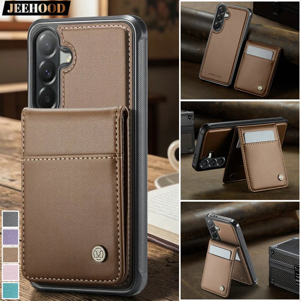 Magnetic Flip Leather Phone Case for Samsung Galaxy A57 5G A37 A17 A16 A36 A56 A15 A35 A55 A14 A34 A54 A13 A53 Wallet Card Cover