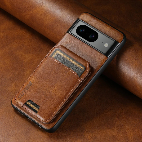 Leather Case For Google Pixel 10 10Pro 9 9Pro 8 8A 8Pro 7 7A Pro XL Shockproof Cards Slots Card Holder Kickstand Phone Cover